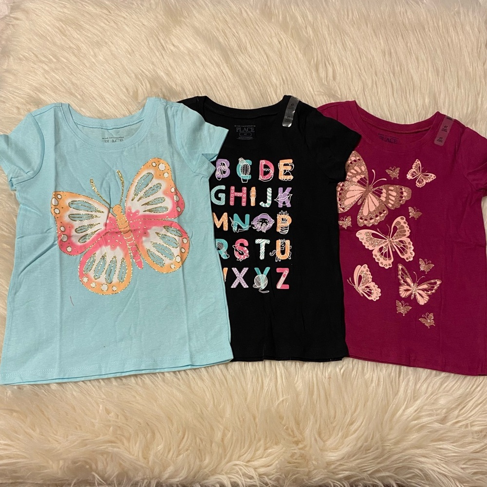 Children’s Place 4T Girls Short Sleeve Shirts